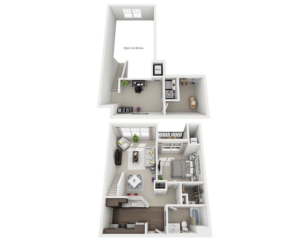 One Bedroom Loft A1BL