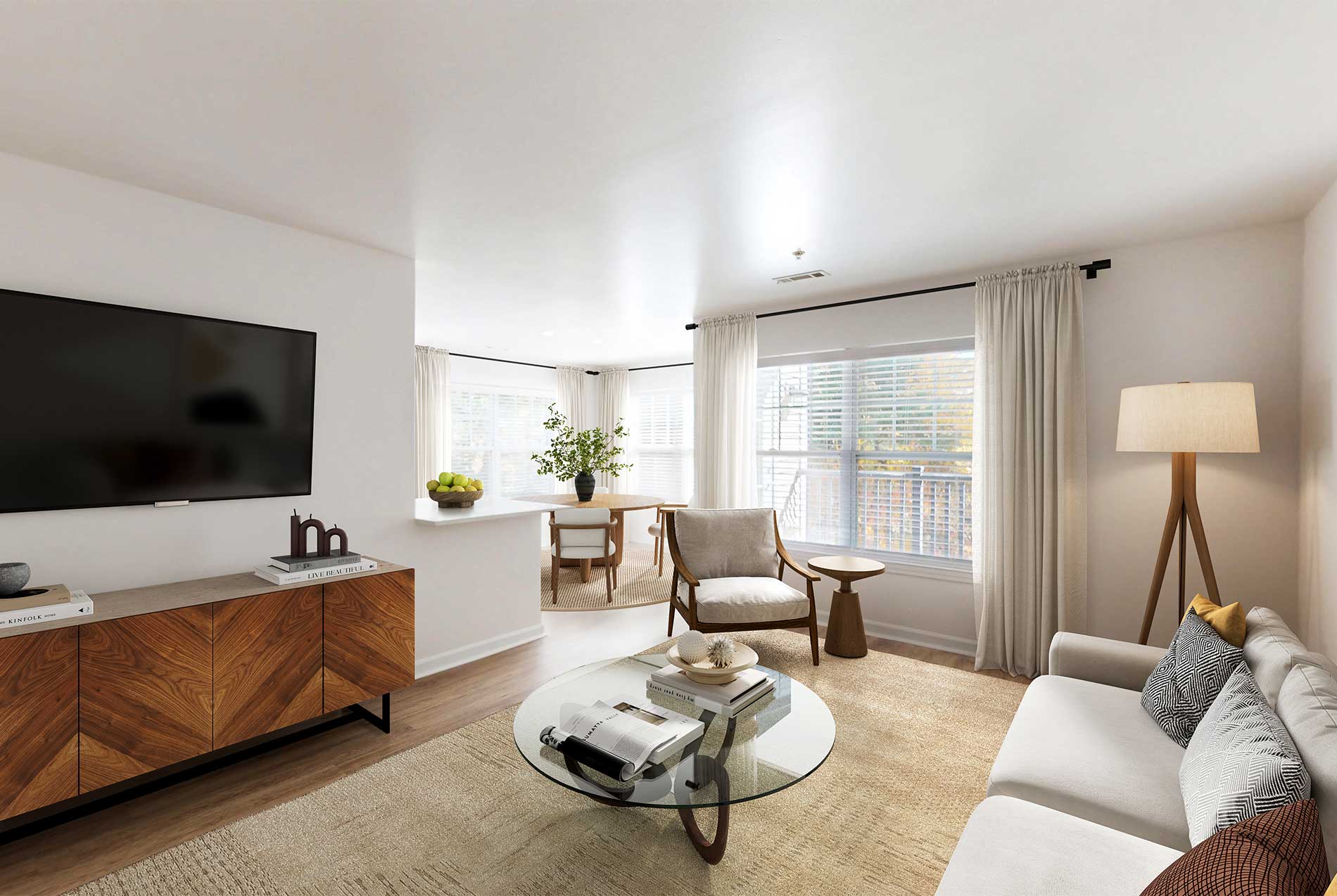 Inwood West apartment living room