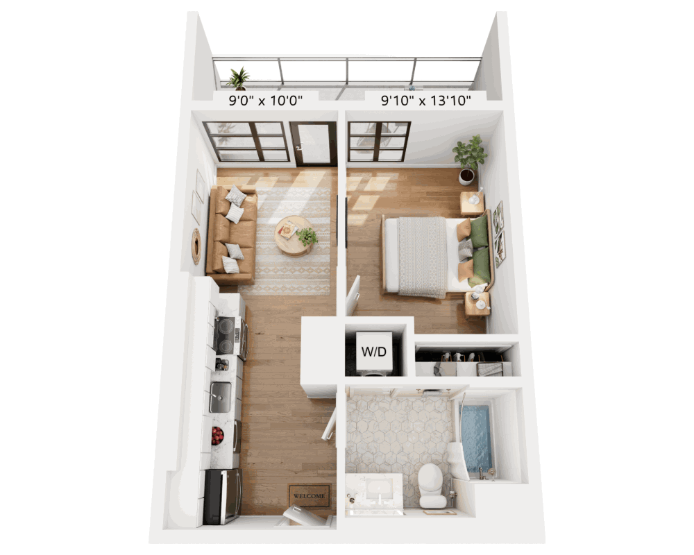 One Bedroom A1E