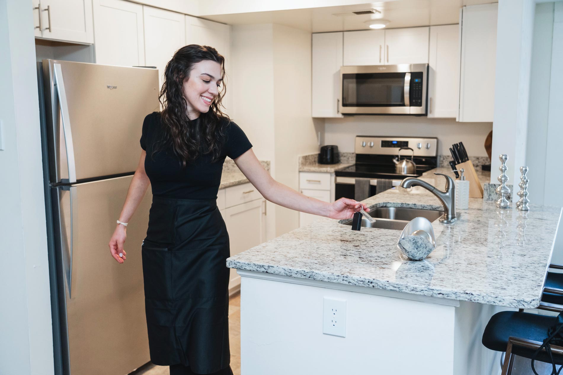 Legacy At Mayland woman in kitchen