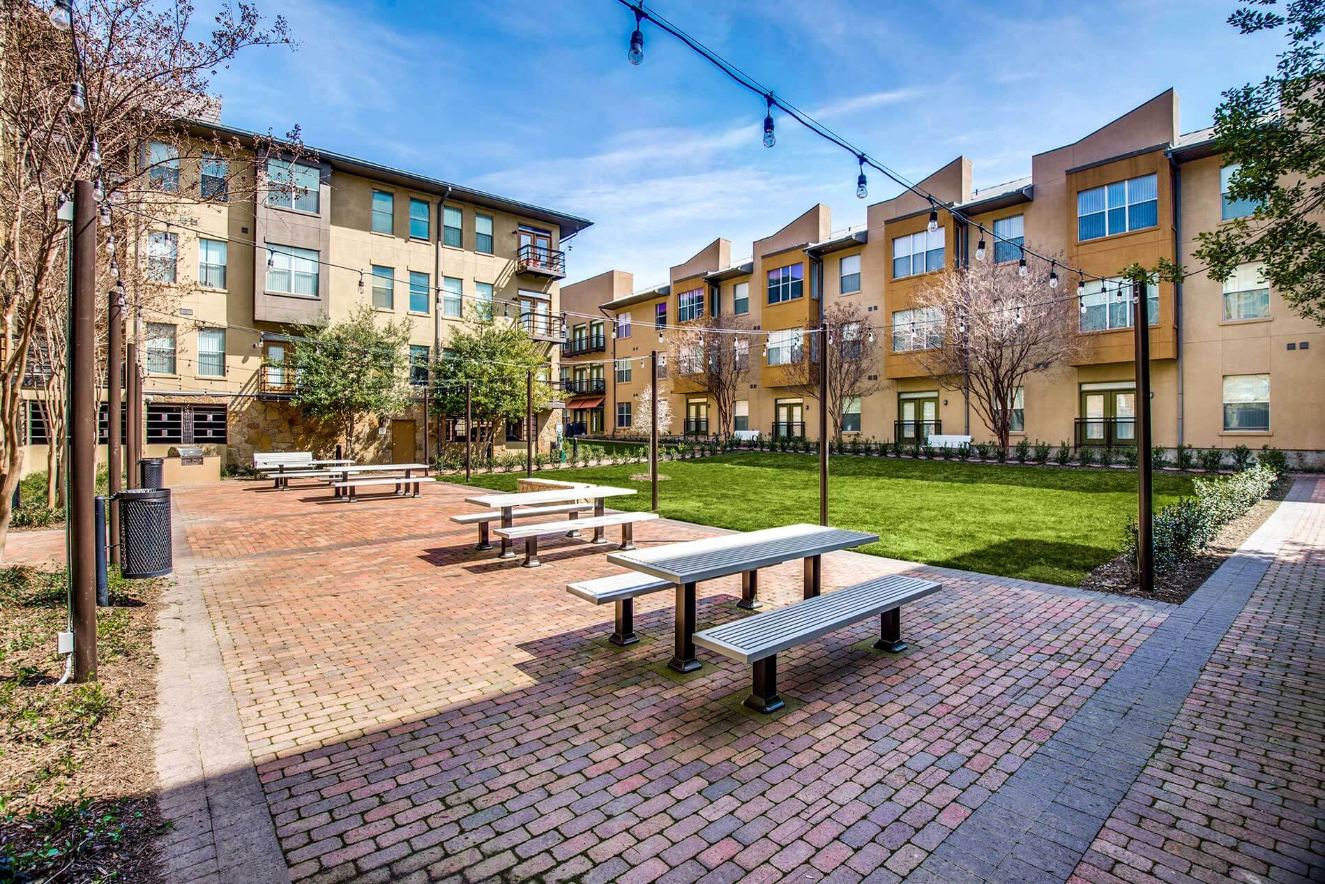 Legacy Village courtyard