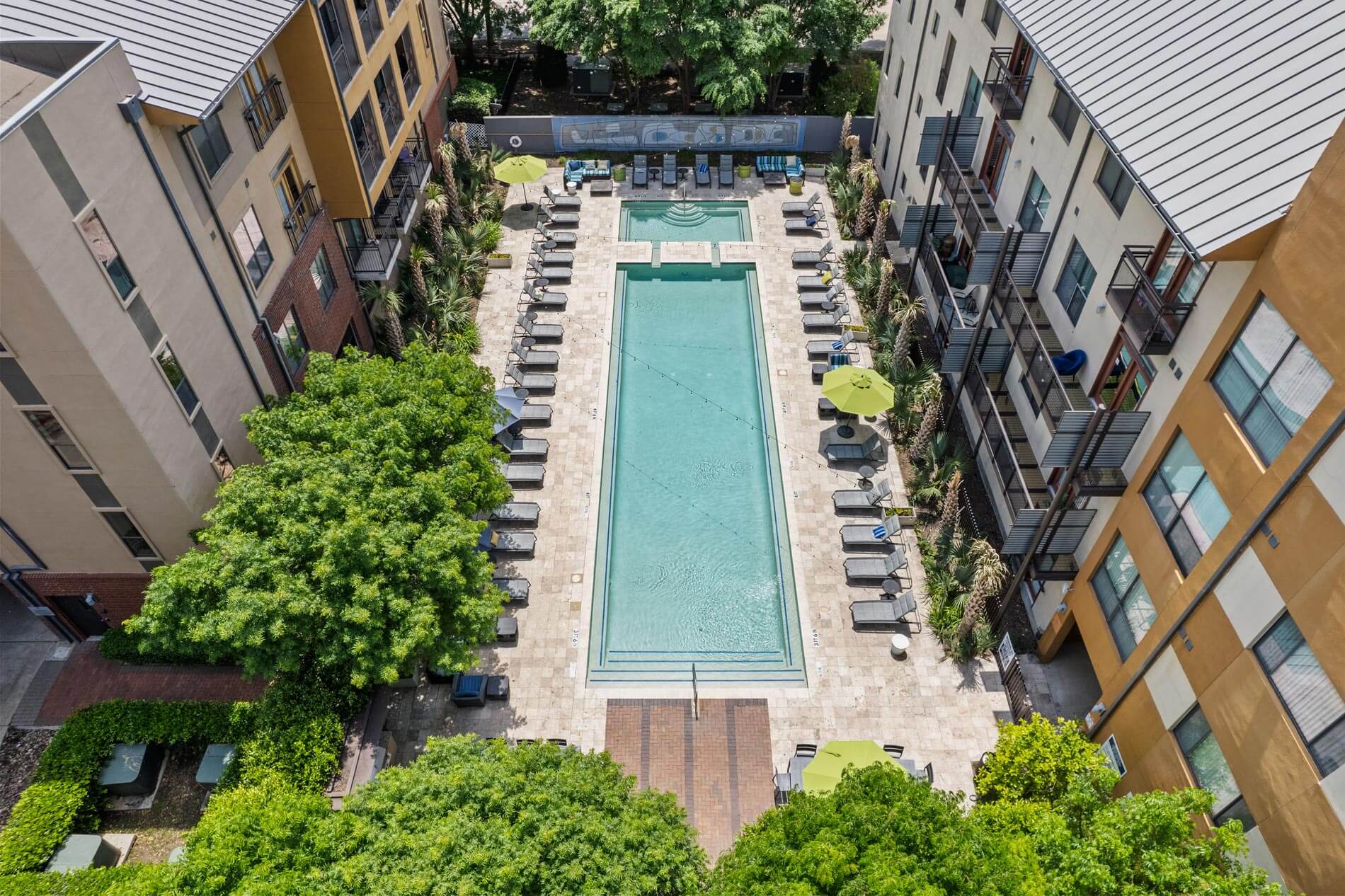 Legacy Village Drone Lakeside Pool