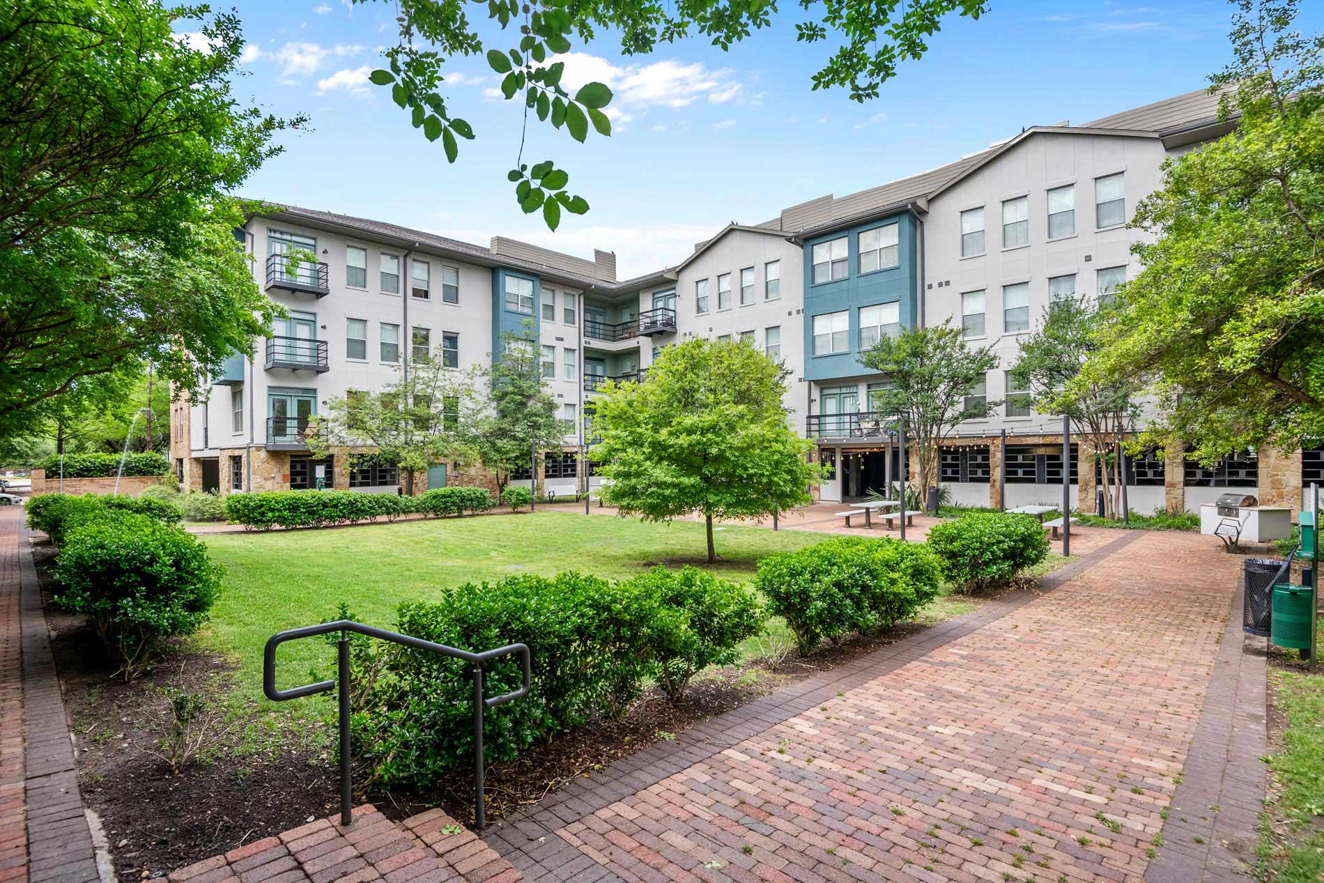 Legacy Village Central green courtyard