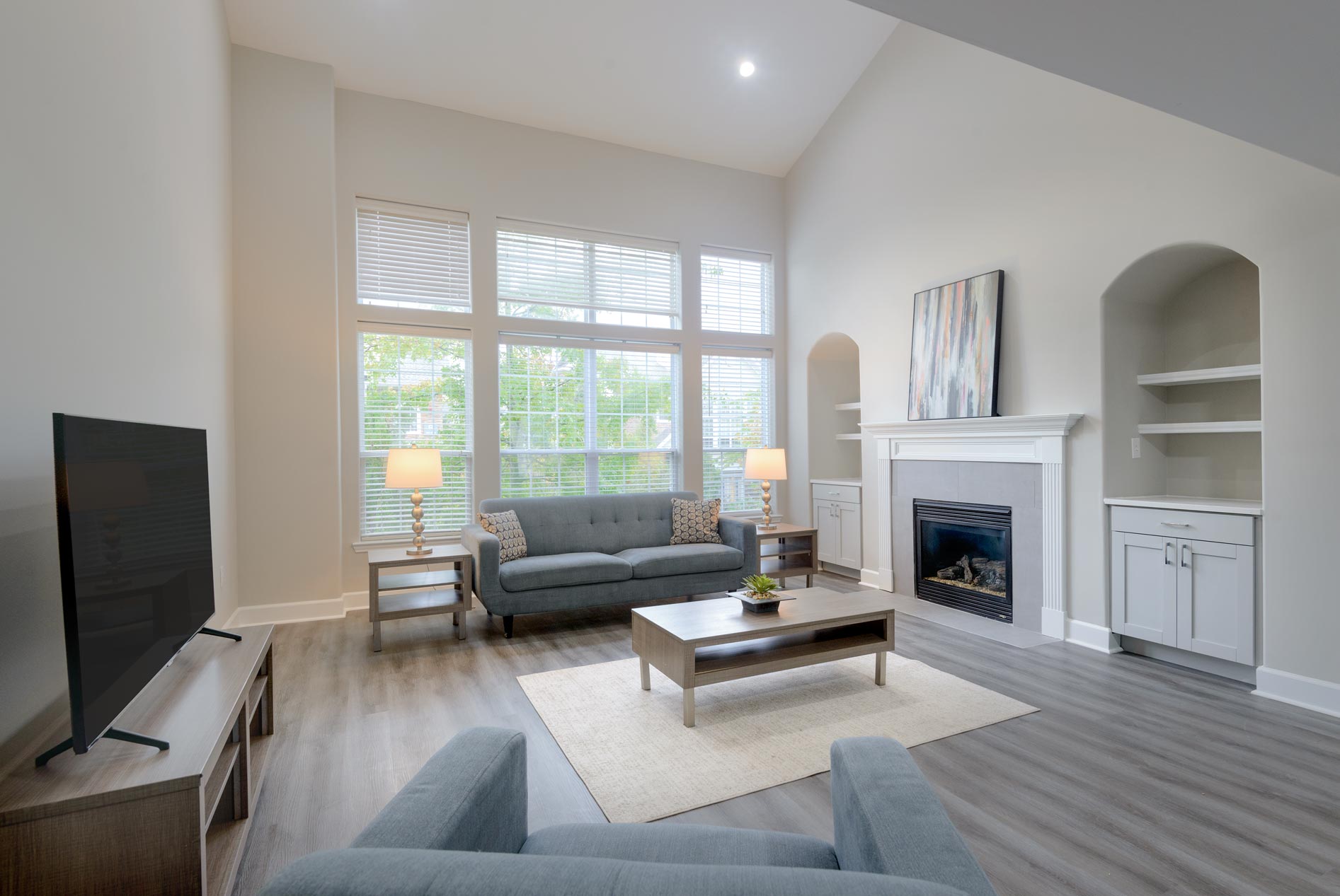 Lenox Farms staged living room