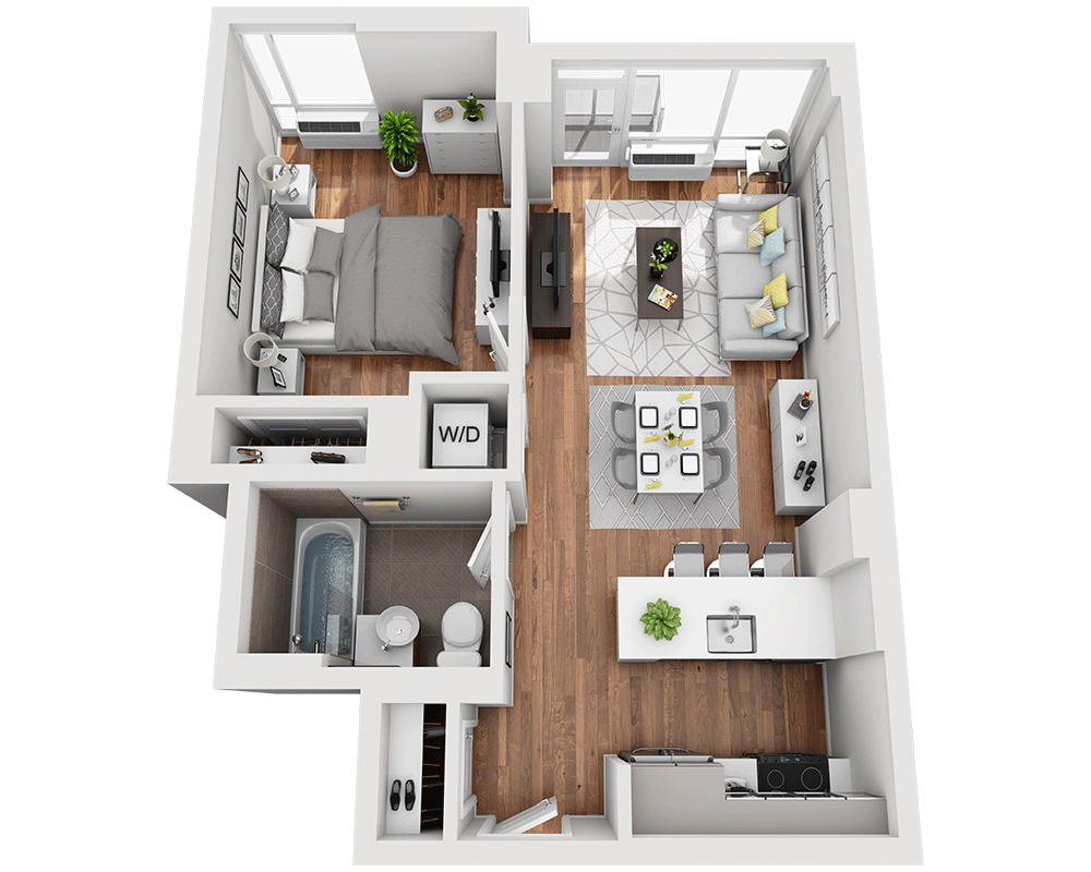 One Bedroom A1E