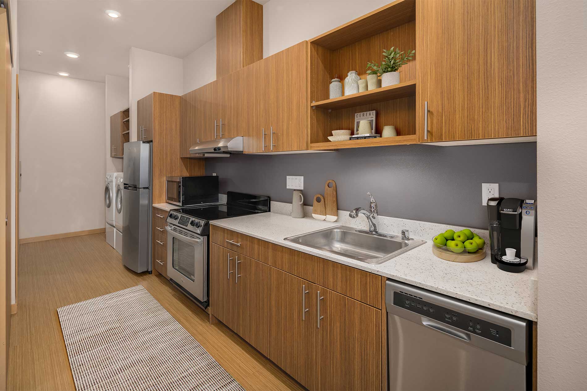 Lightbox apartment kitchen