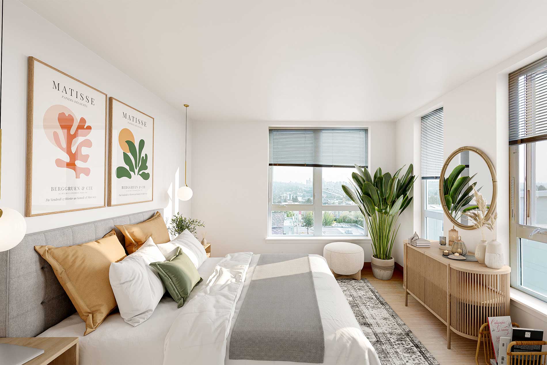 Lightbox apartment bedroom