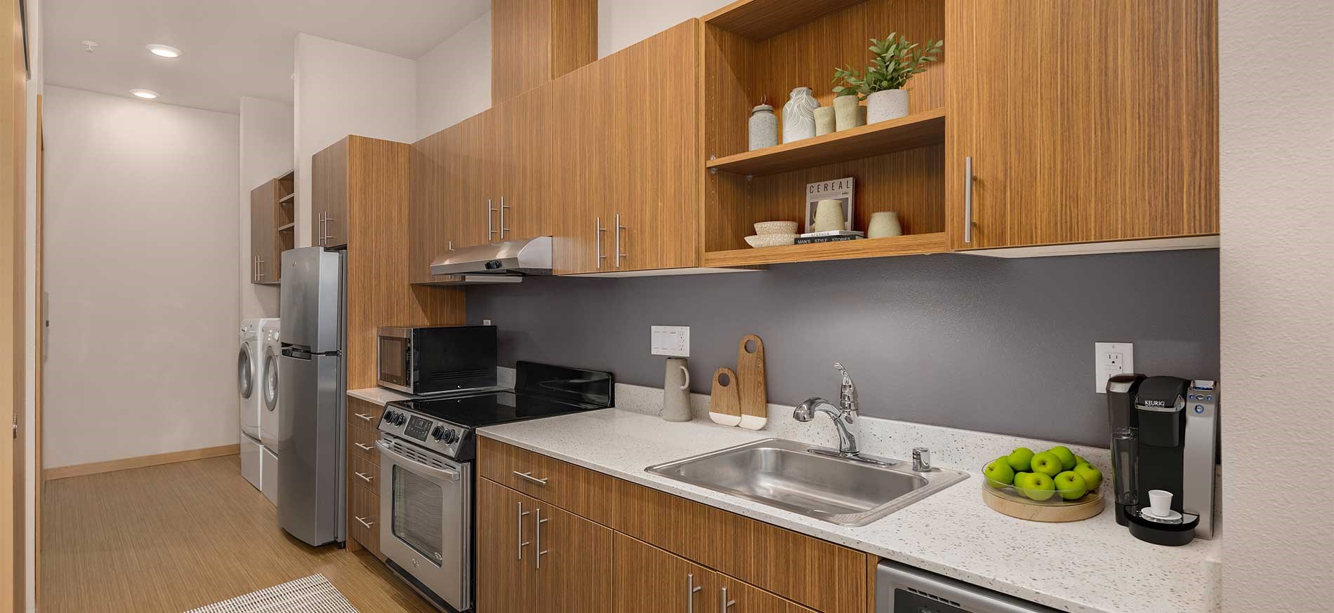 Lightbox apartment kitchen