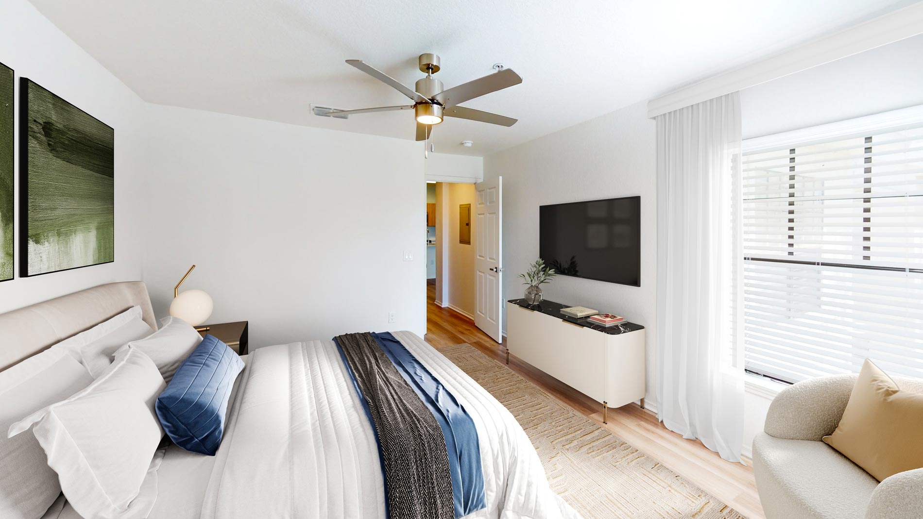 MacAlpine place staged bedroom