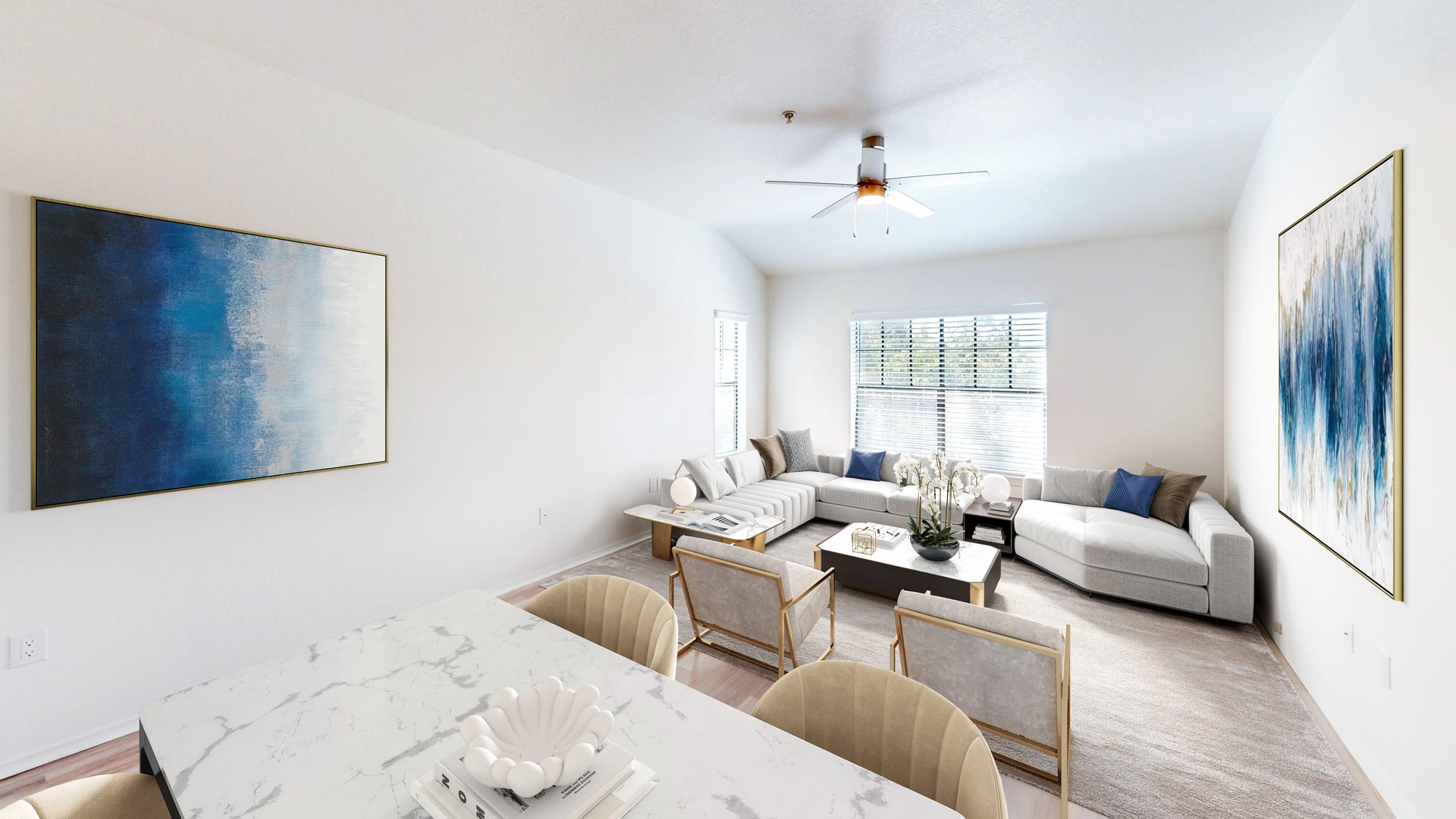 MacAlpine place staged living room