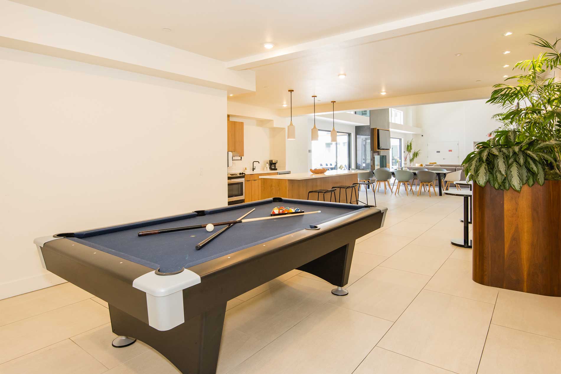 Apartments with billiards table in Southeast Portland