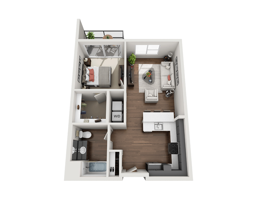 One Bedroom A1F