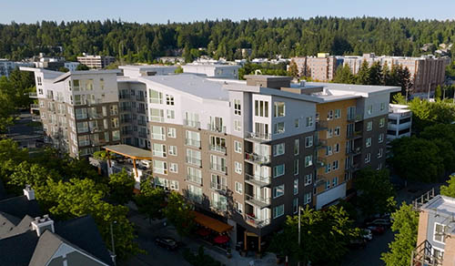 Milehouse drone building exterior