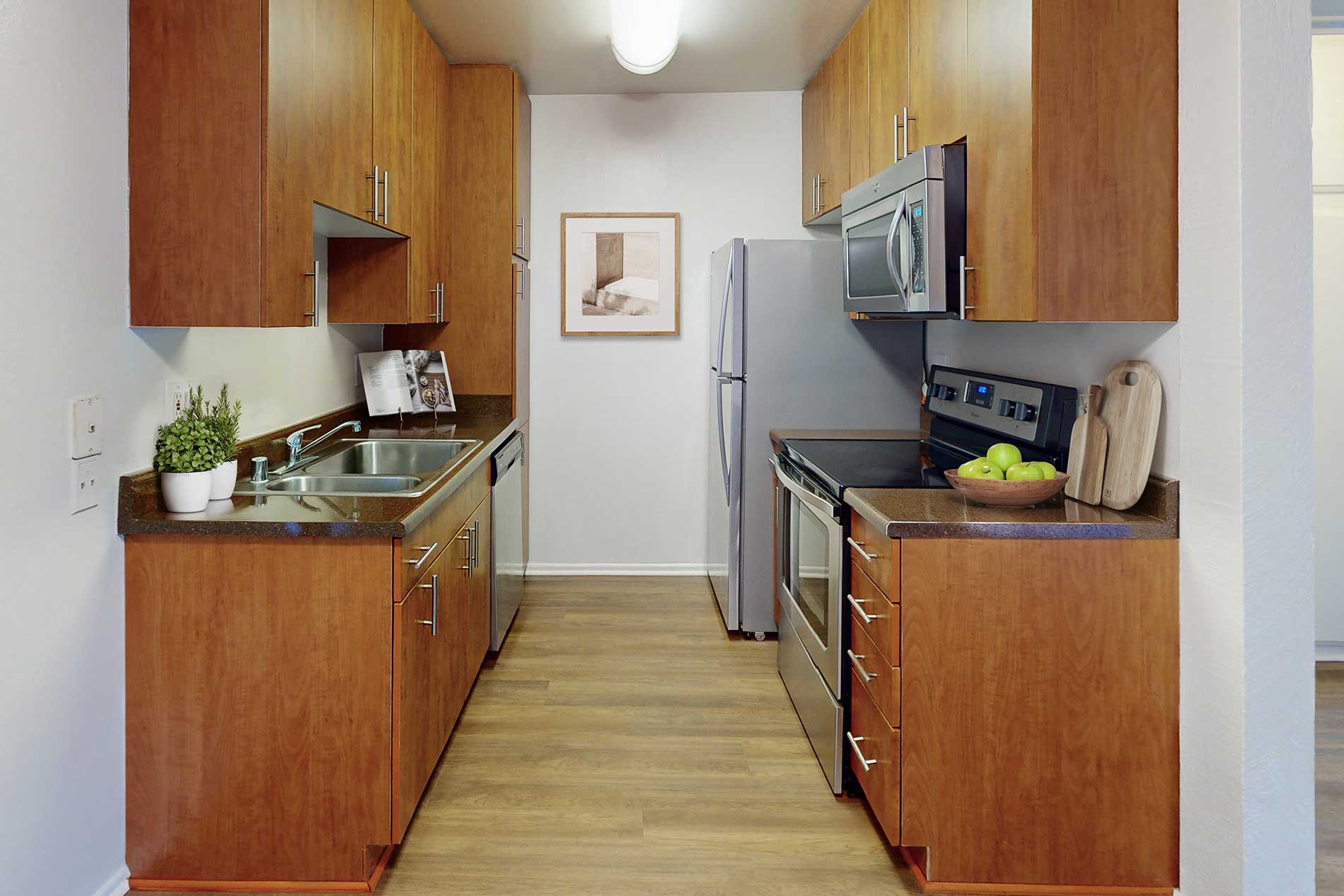 Missions at Back Bay apartment kitchen