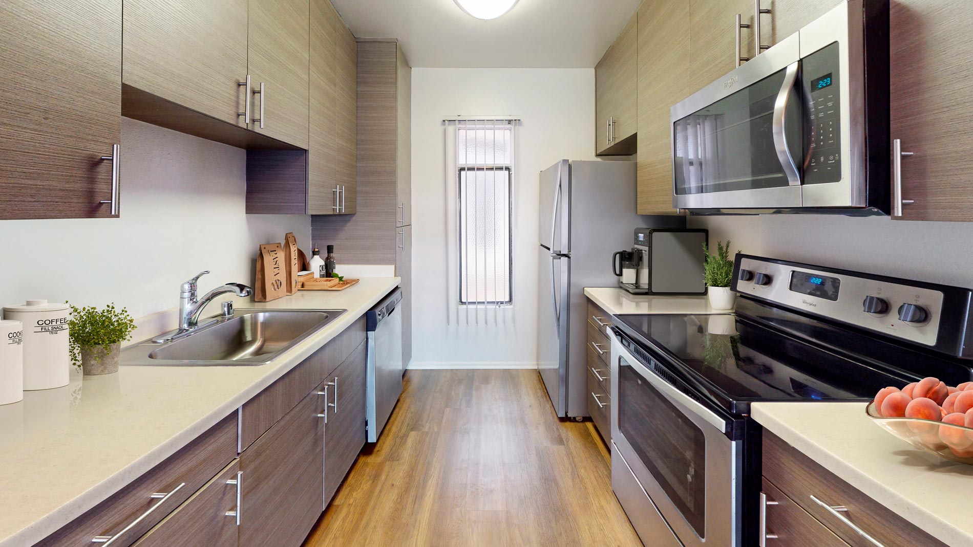 Missions at Back Bay staged kitchen