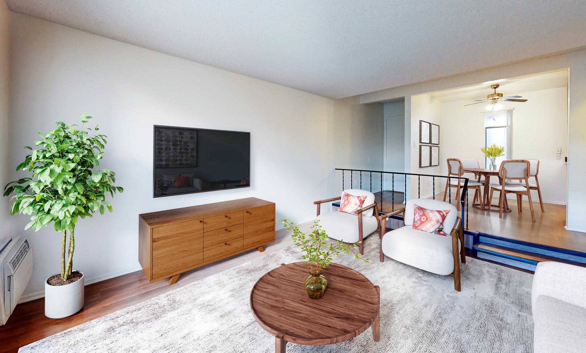 Missions at Back Bay staged living room