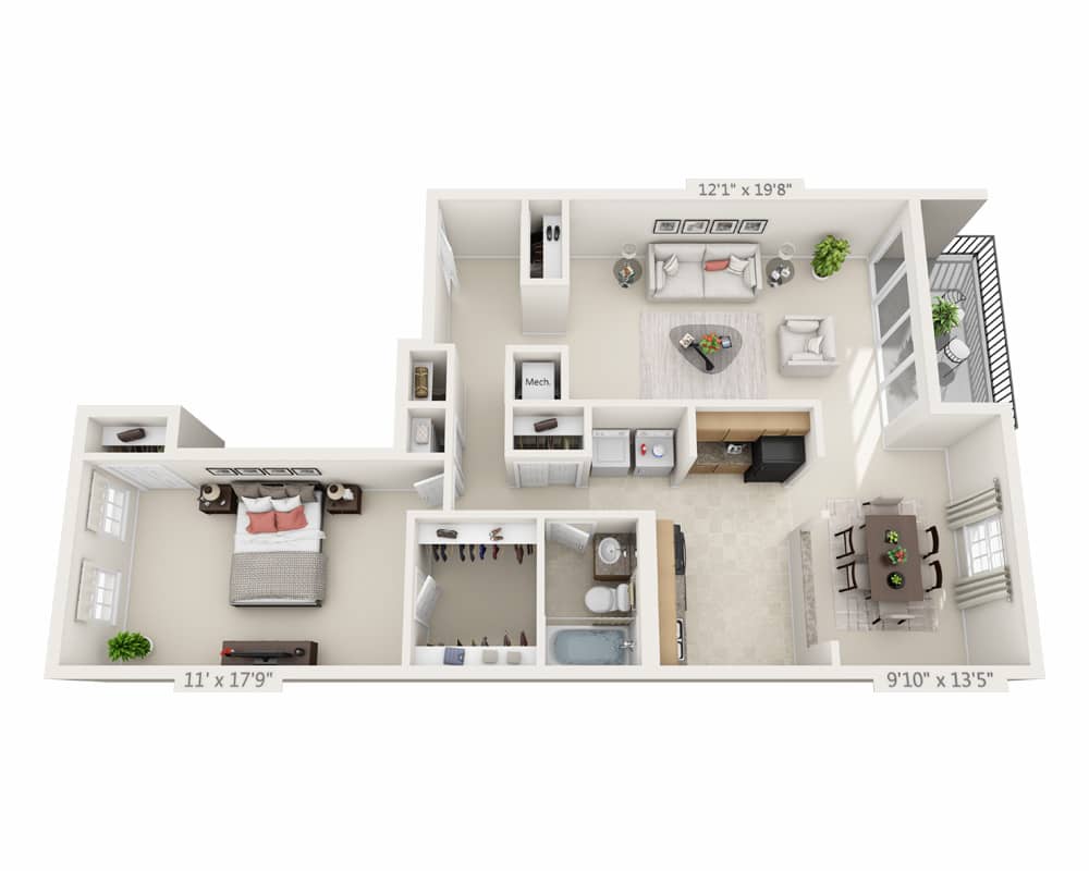 One Bedroom A1D