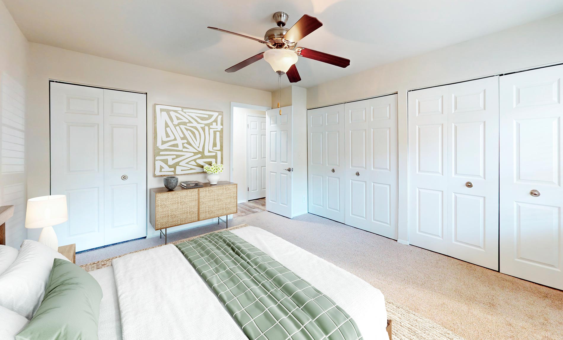Newport Village staged bedroom