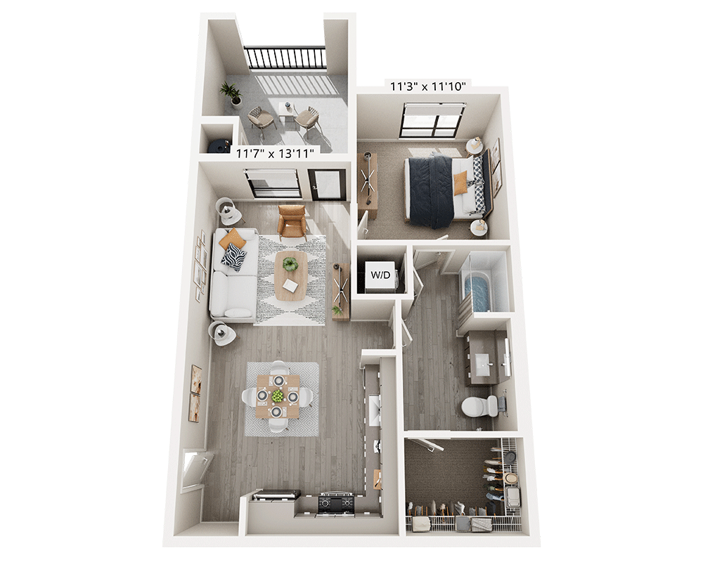 One Bedroom A1A
