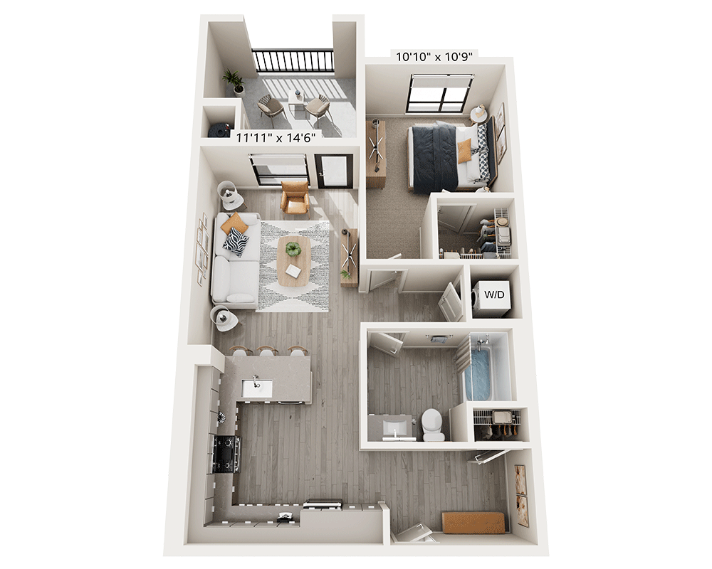 One Bedroom A1C