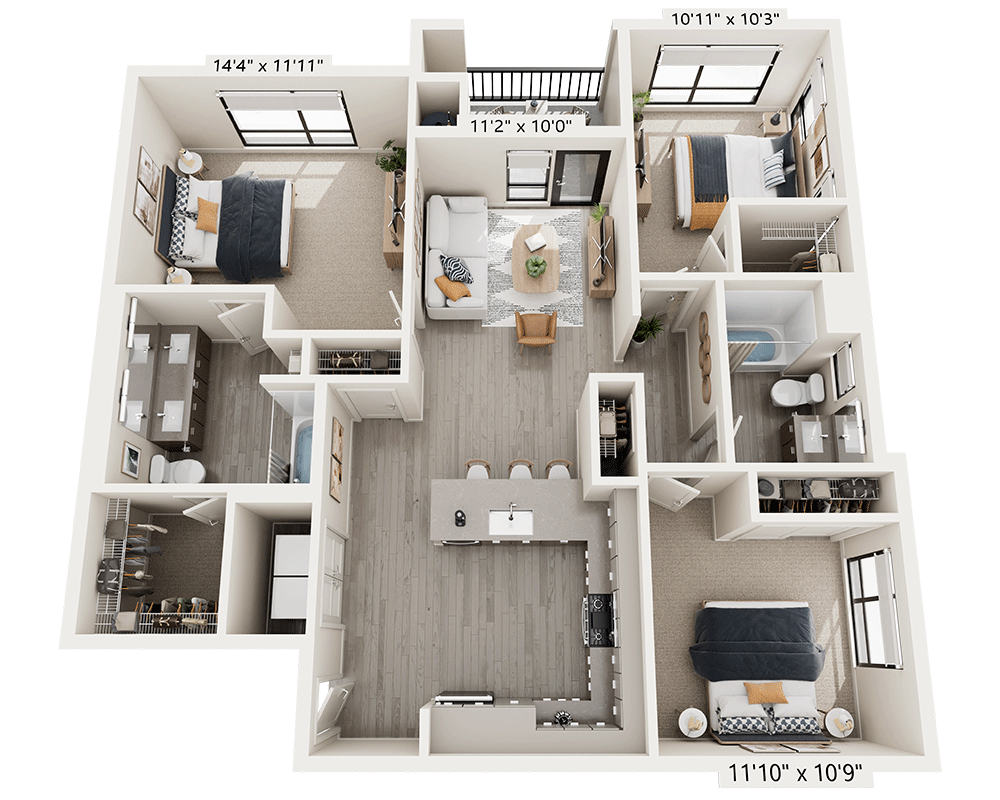 Three Bedroom C2A