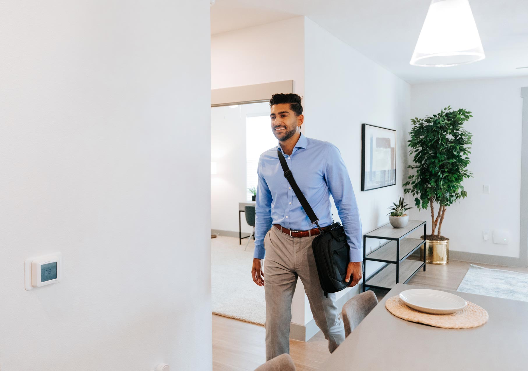 Palo Verde man walks through kitchen