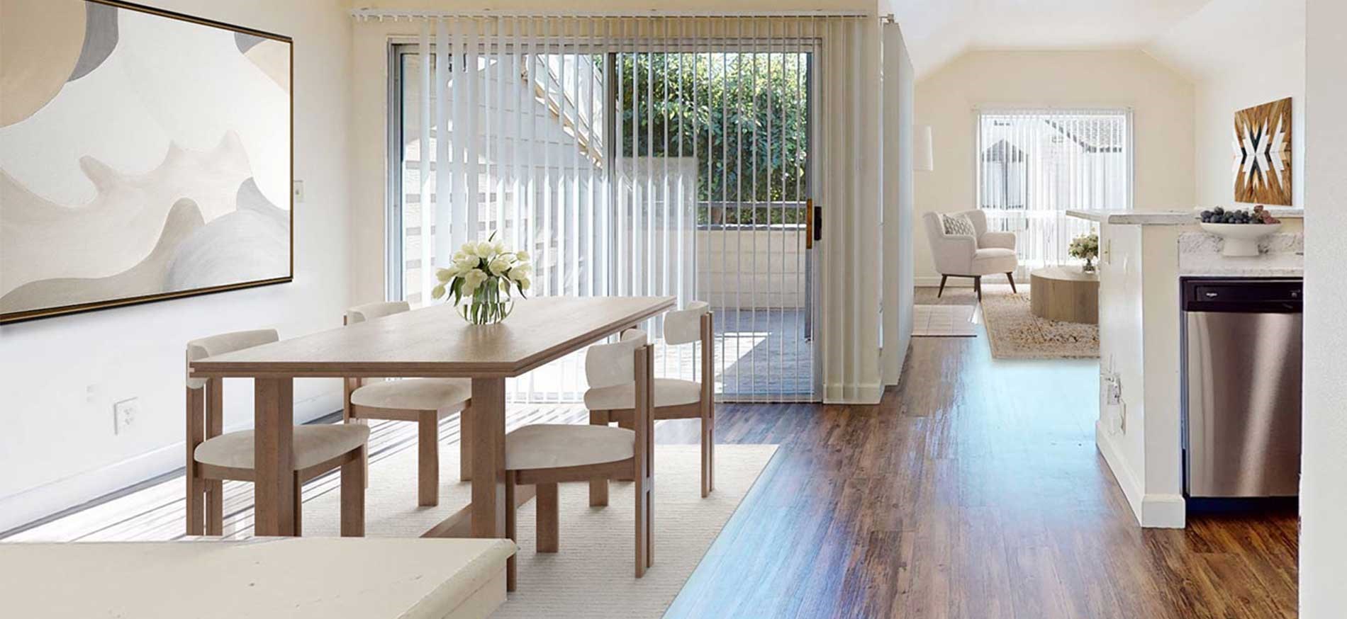 Pointe at Harden Ranch apartment living and dining room