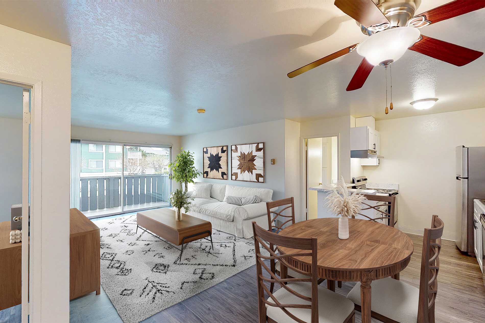 Pointe at Westlake apartment kitchen and dining room