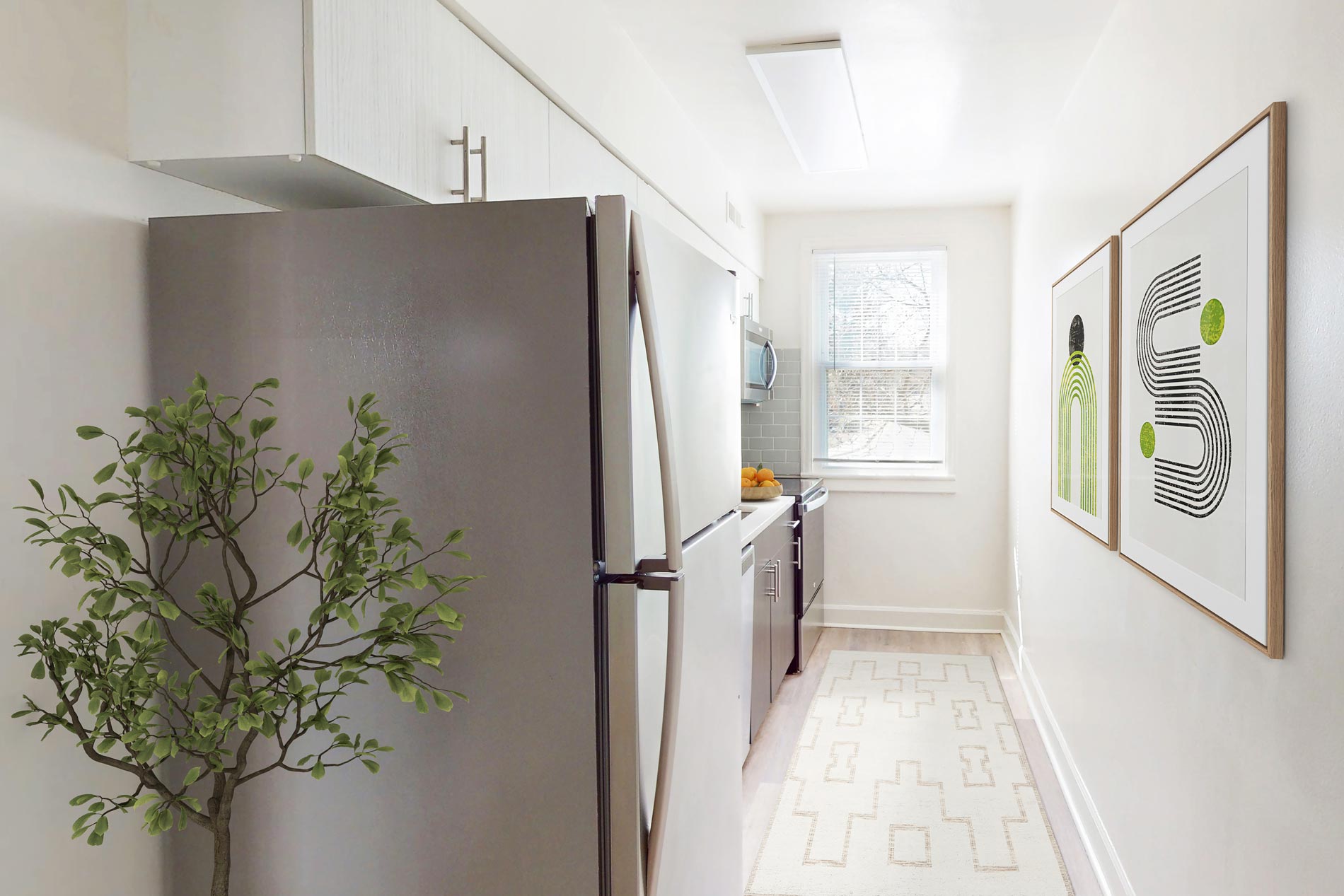 Presidential Greens staged kitchen