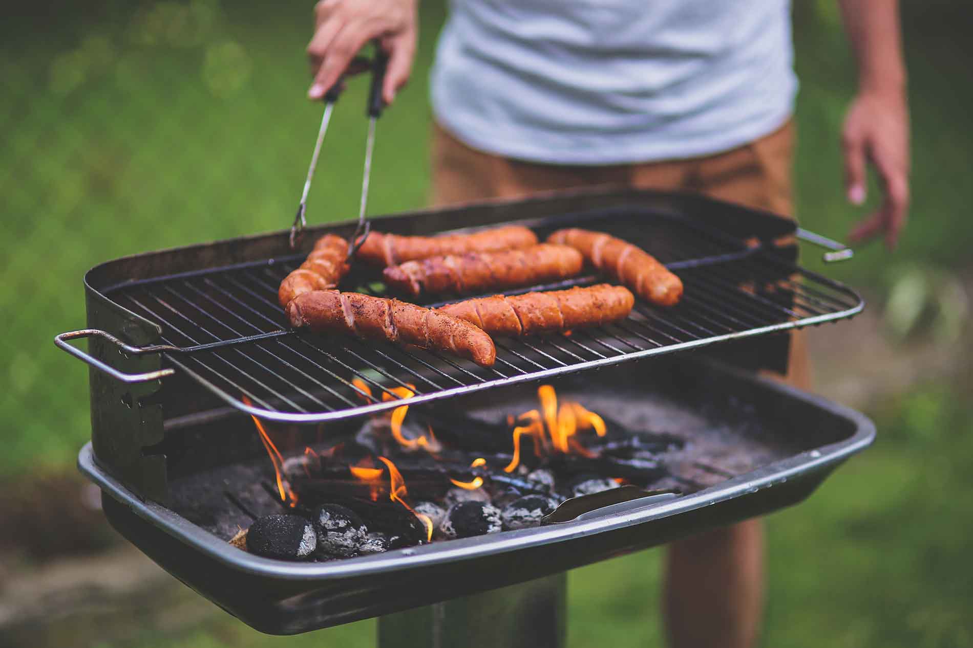 Person grilling