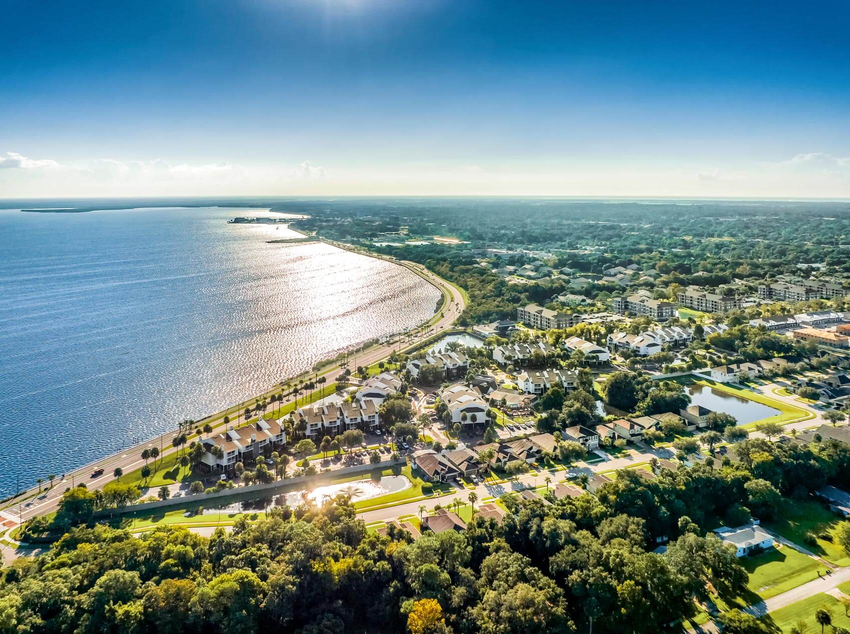 Regatta Shores drone building exterior