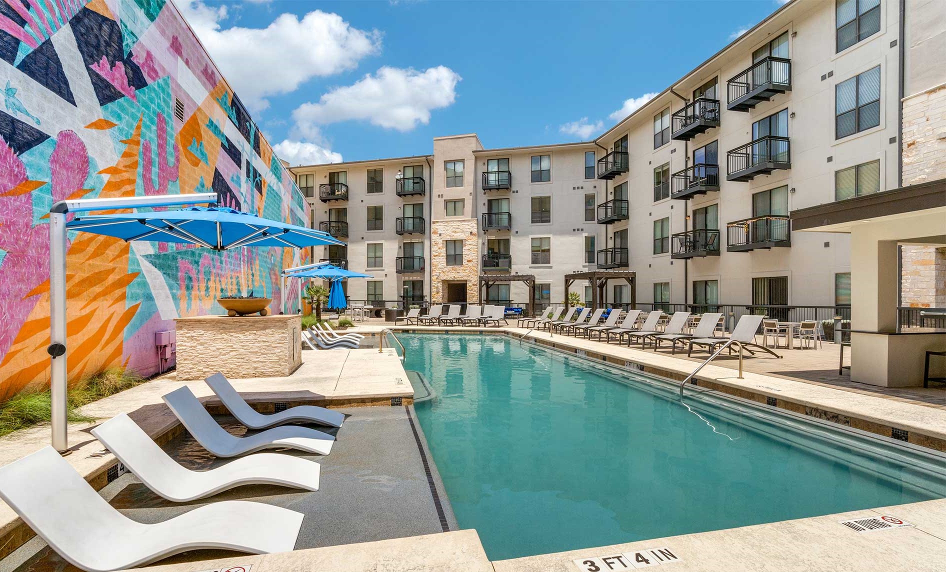 Residences at the Domain swimming pool