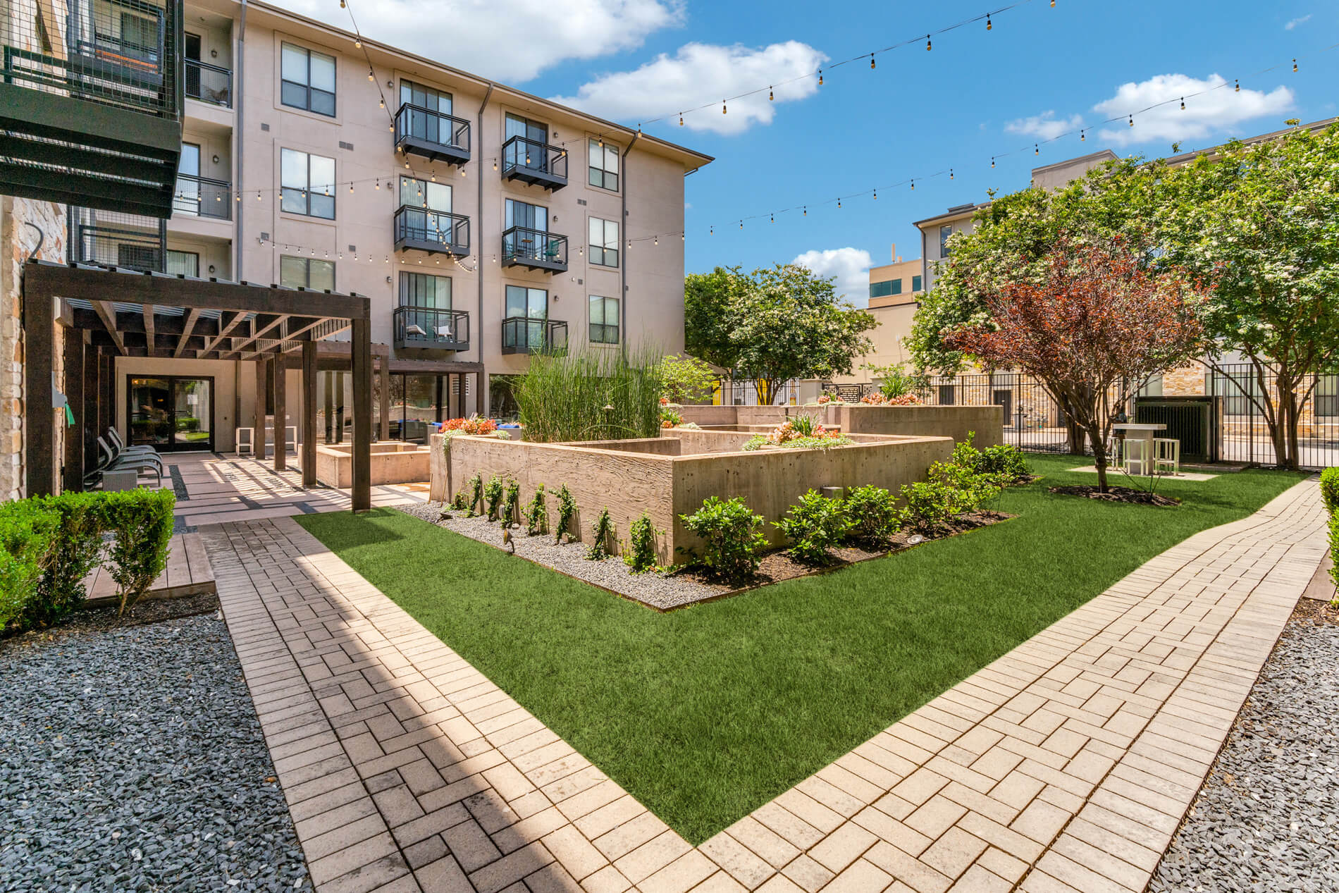 Residences at the Domain Courtyard