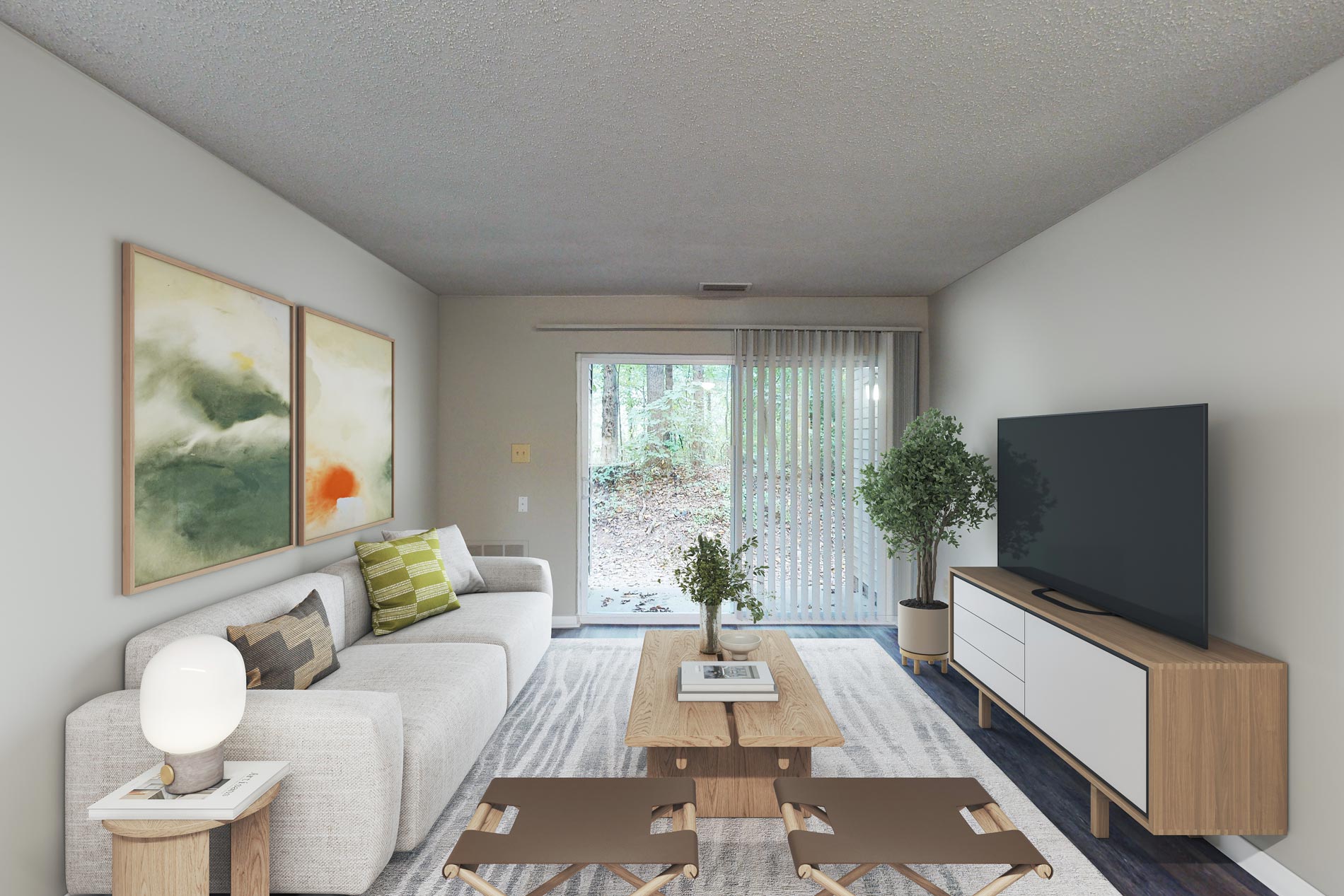 Ridgewood staged living room