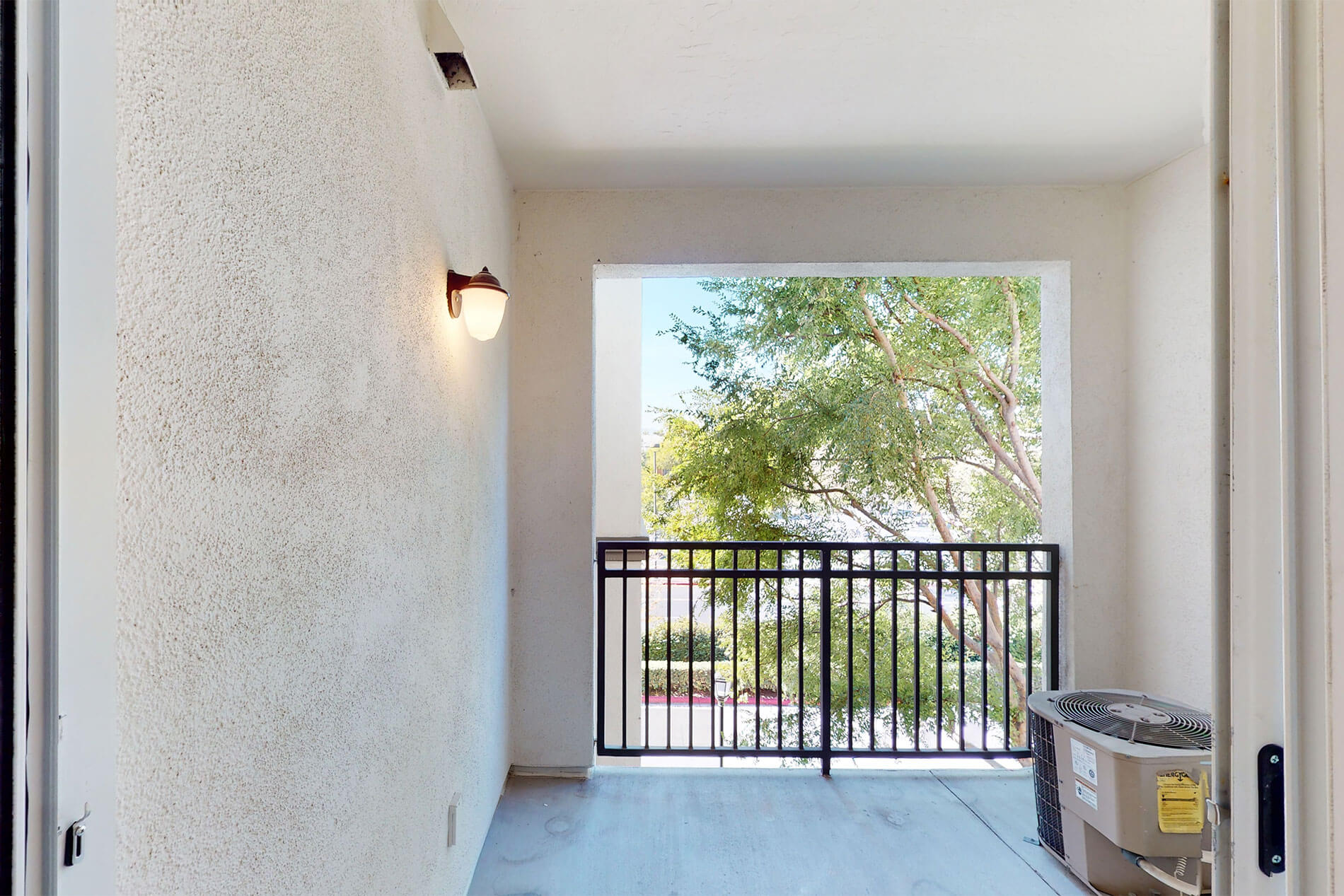 River Terrace apartment patio