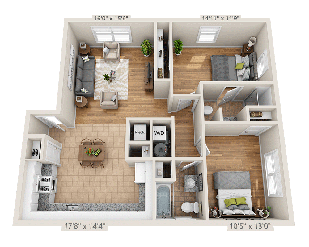 Two Bedroom B2F