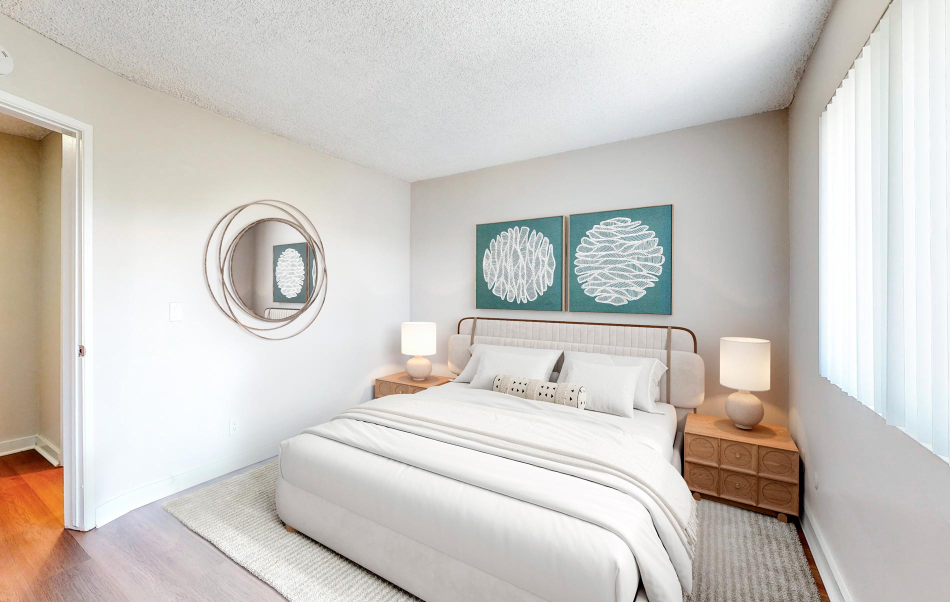 Rosebeach staged bedroom