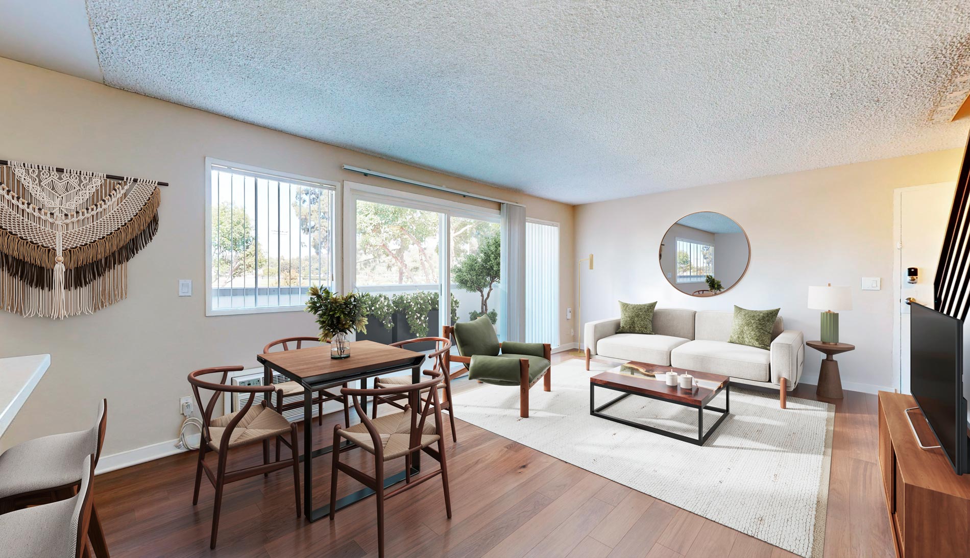 Rosebeach staged living room