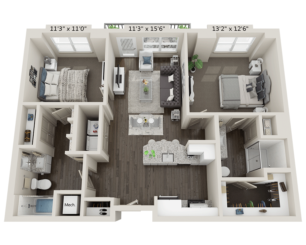 Two Bedroom B2I