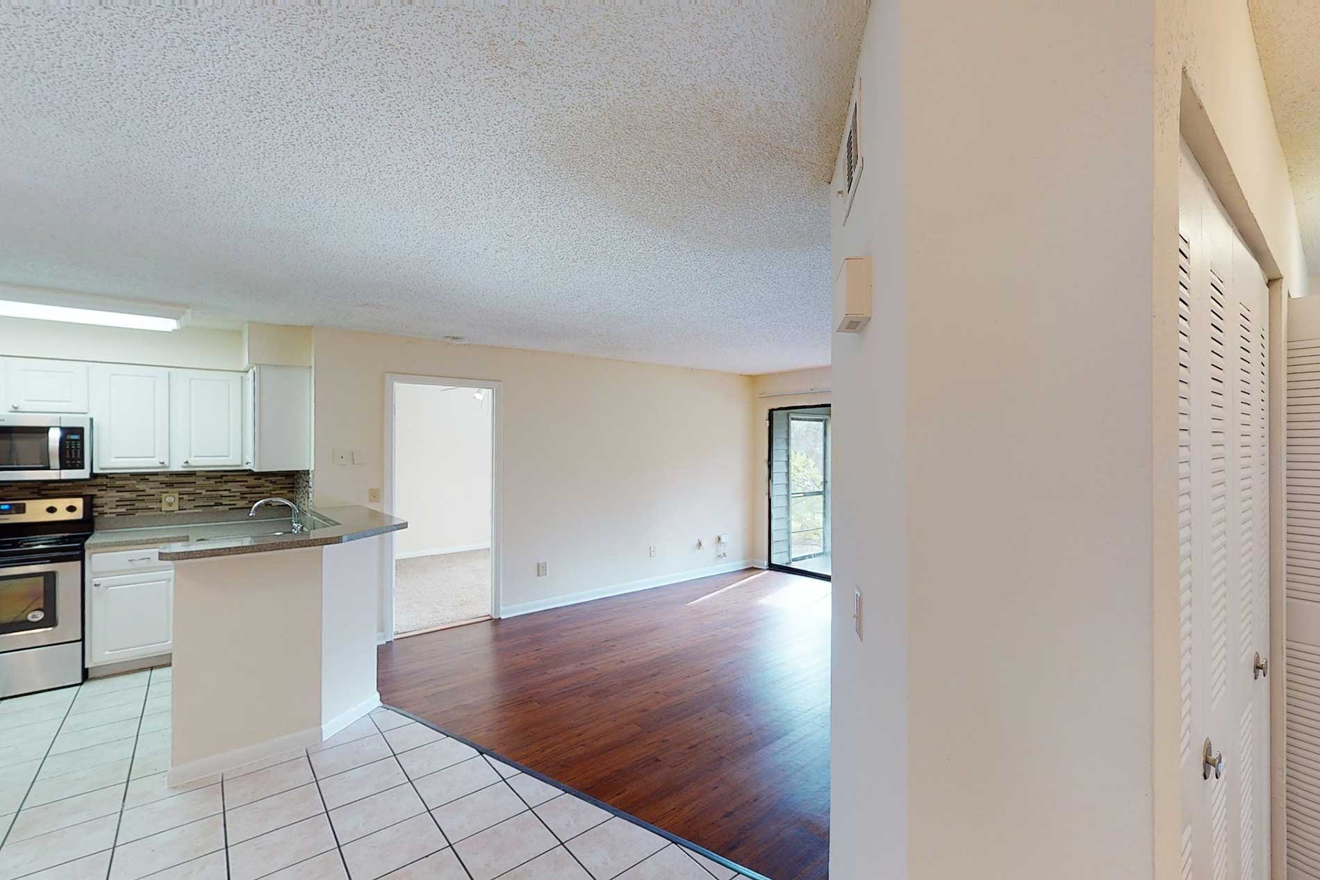 Seabrook living room and kitchen