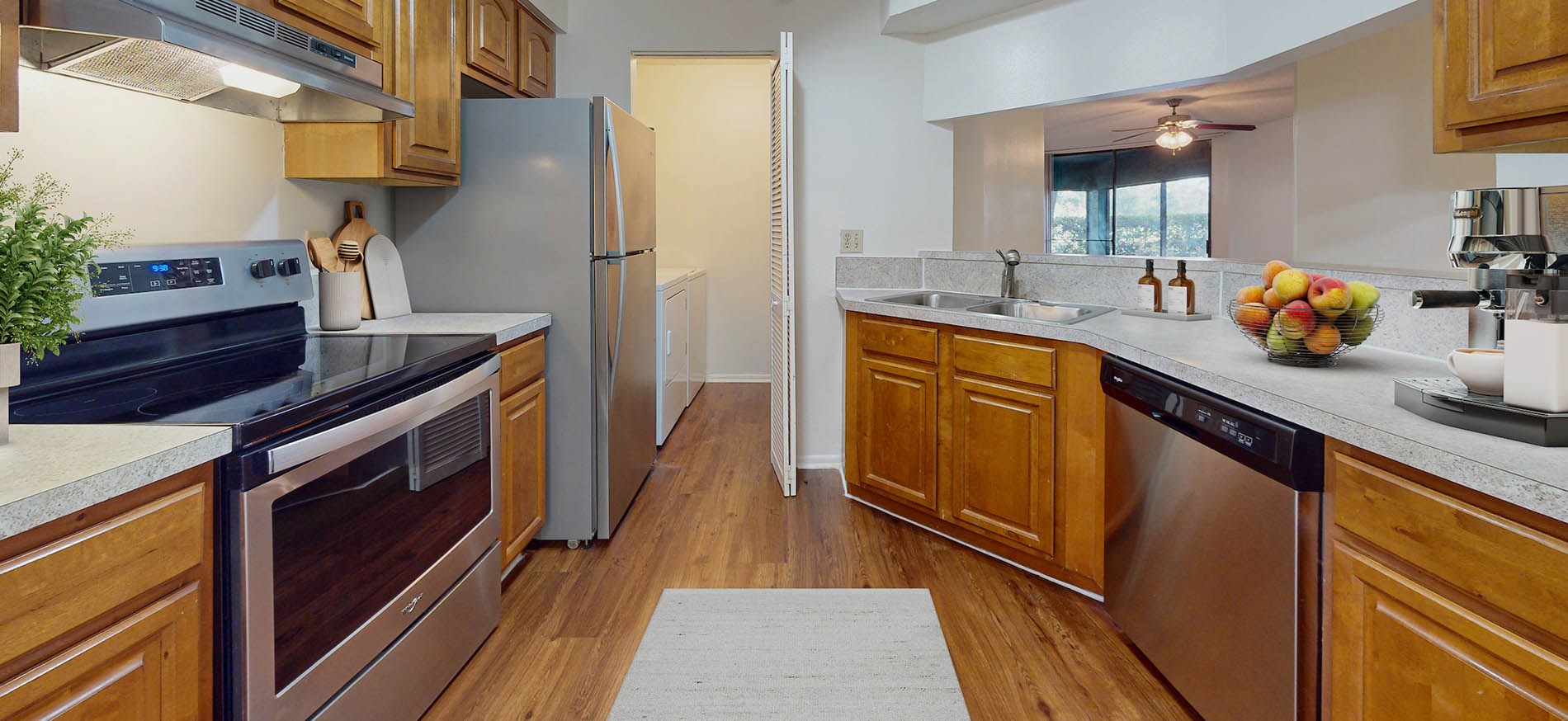 Seville apartment kitchen virtually staged