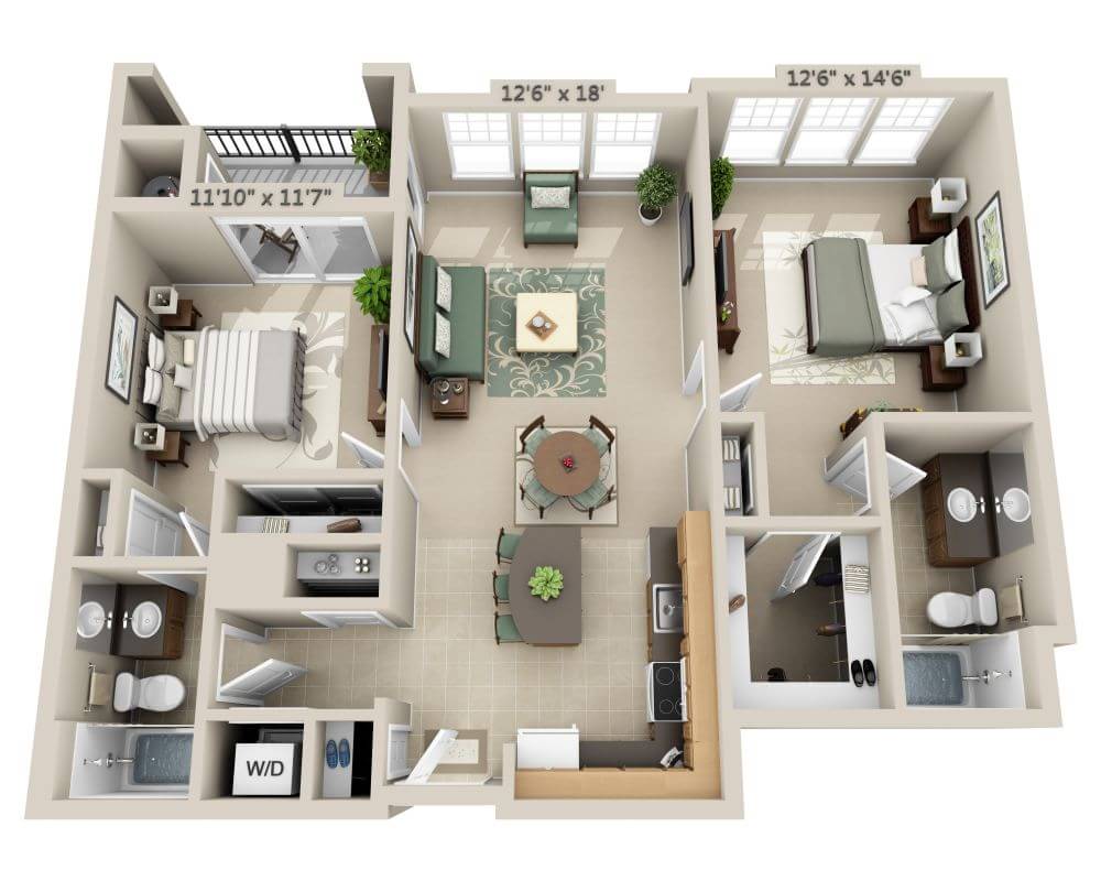 Two Bedroom (B2E)