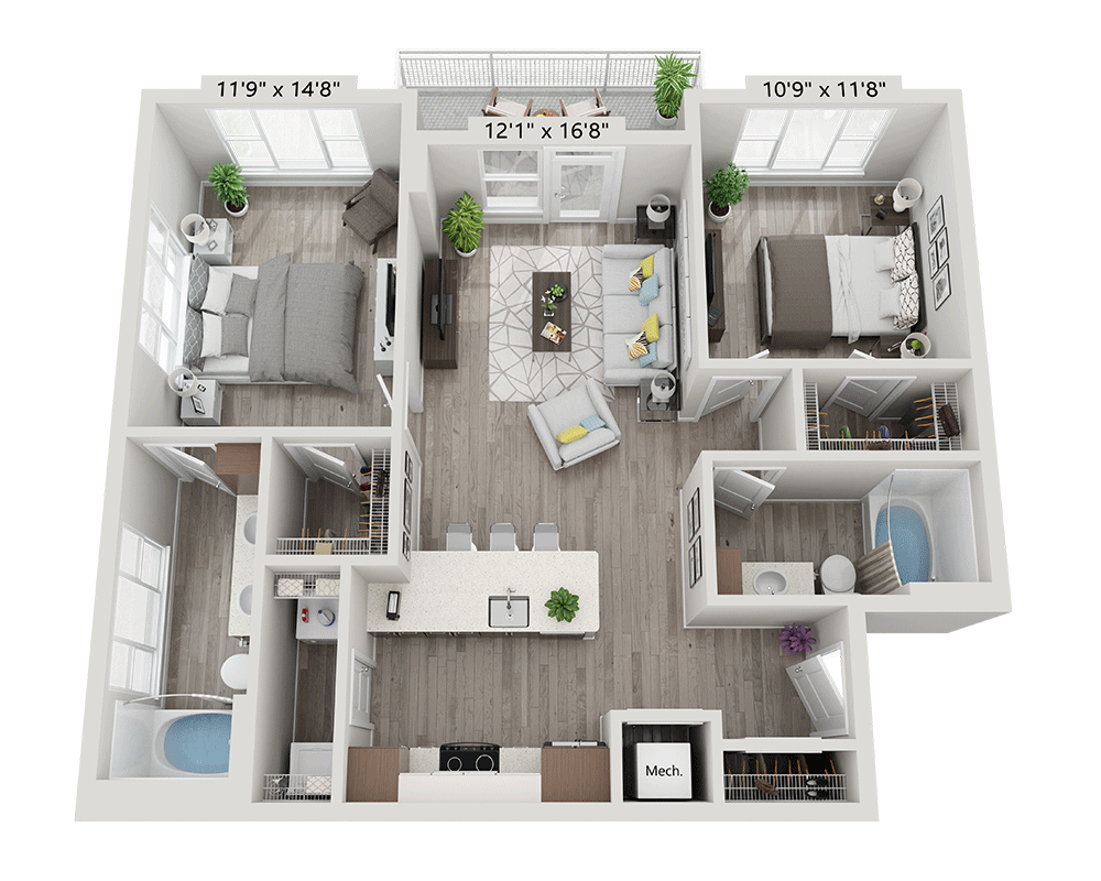 Two Bedroom B2A