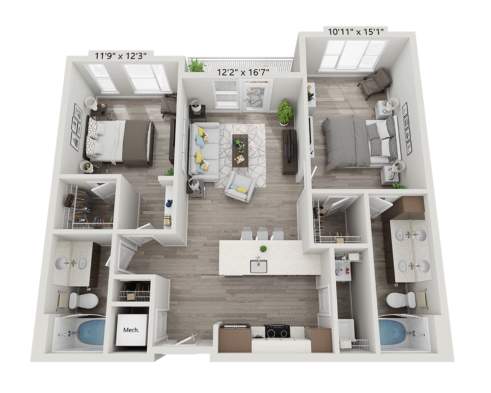 Two Bedroom B2F