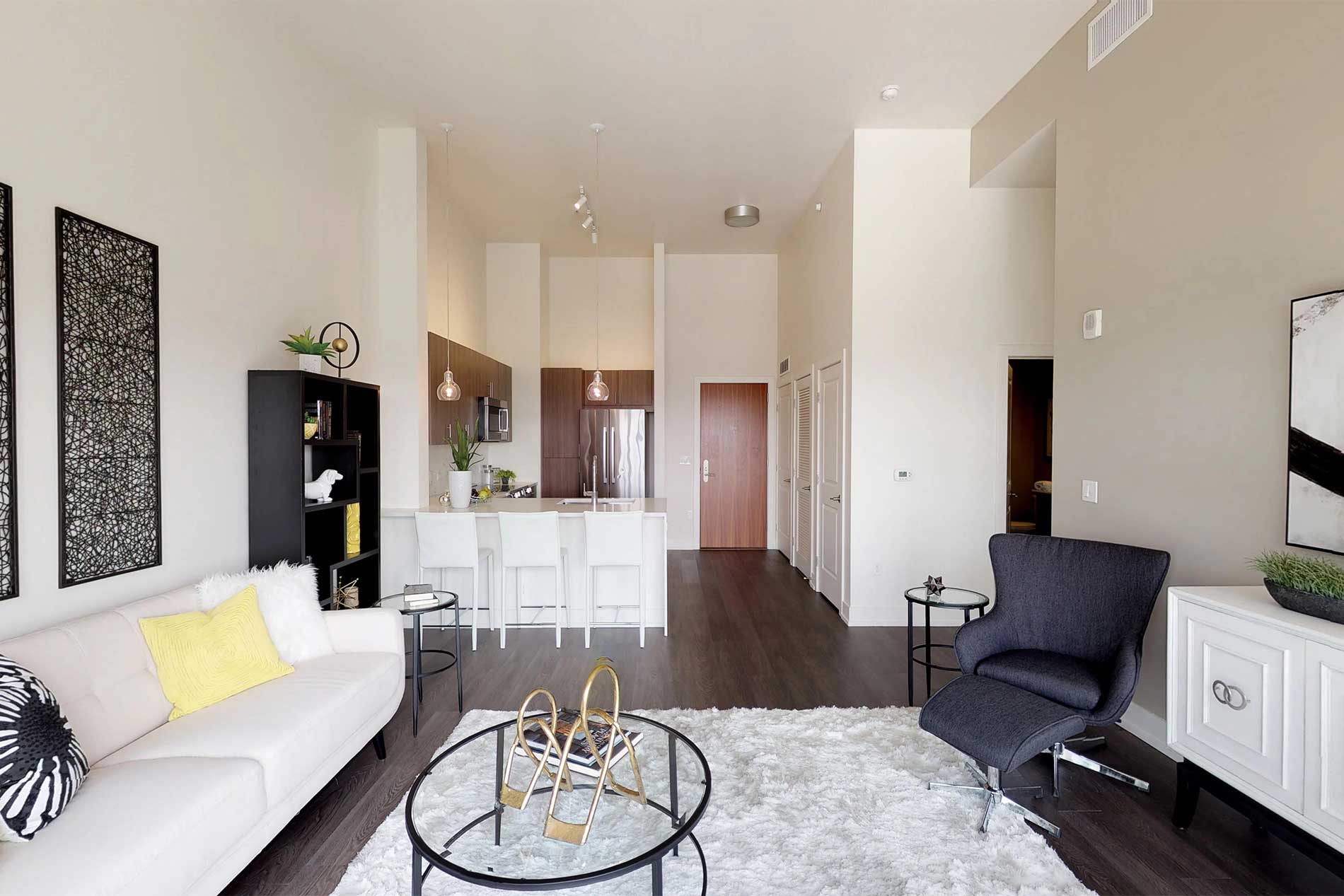 Steele Creek apartment living room