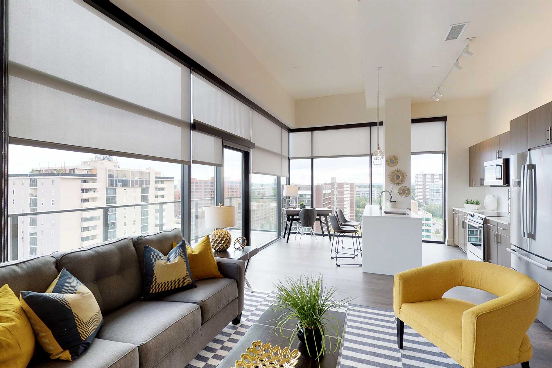 Steele Creek apartment living room