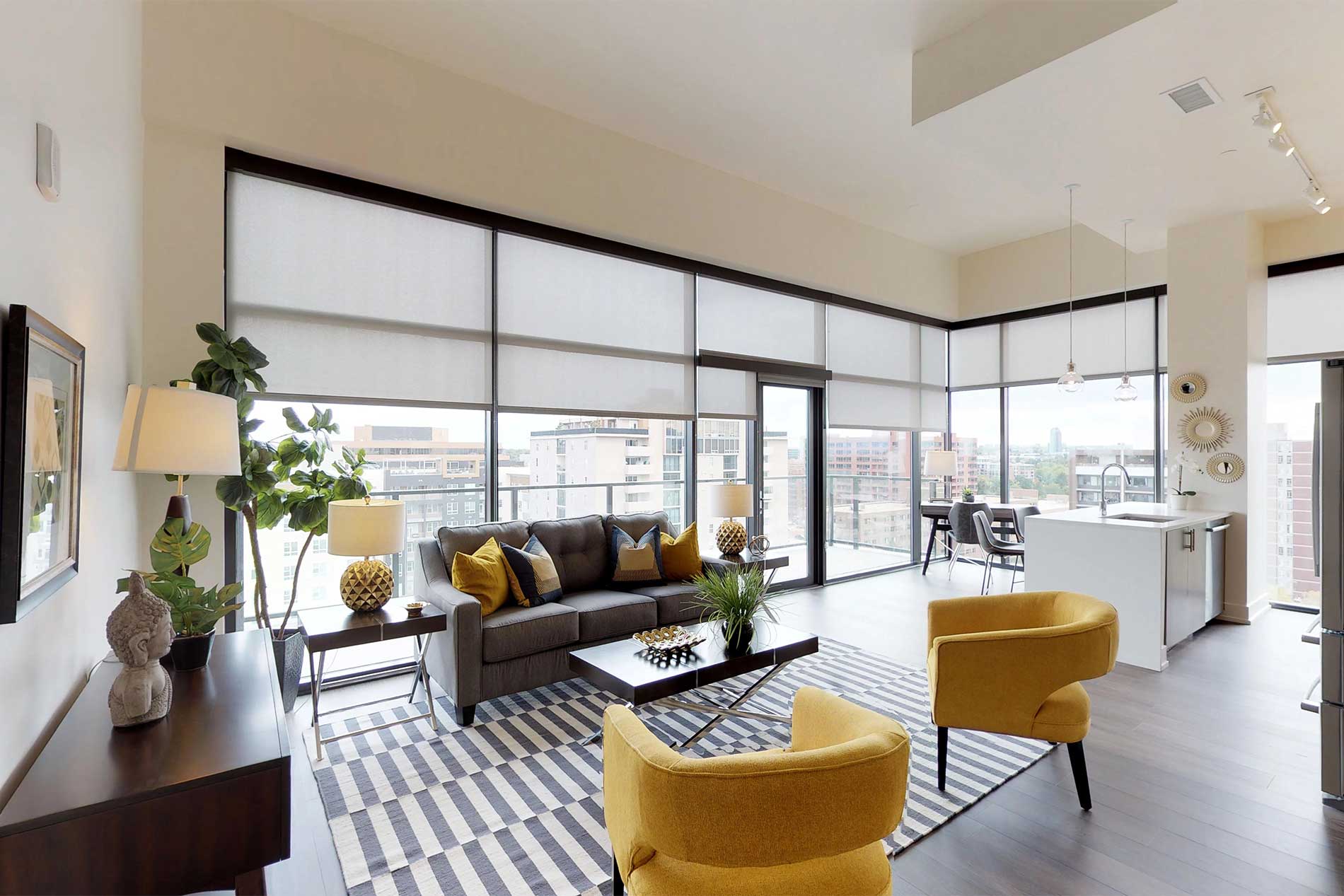 Steele Creek apartment living room