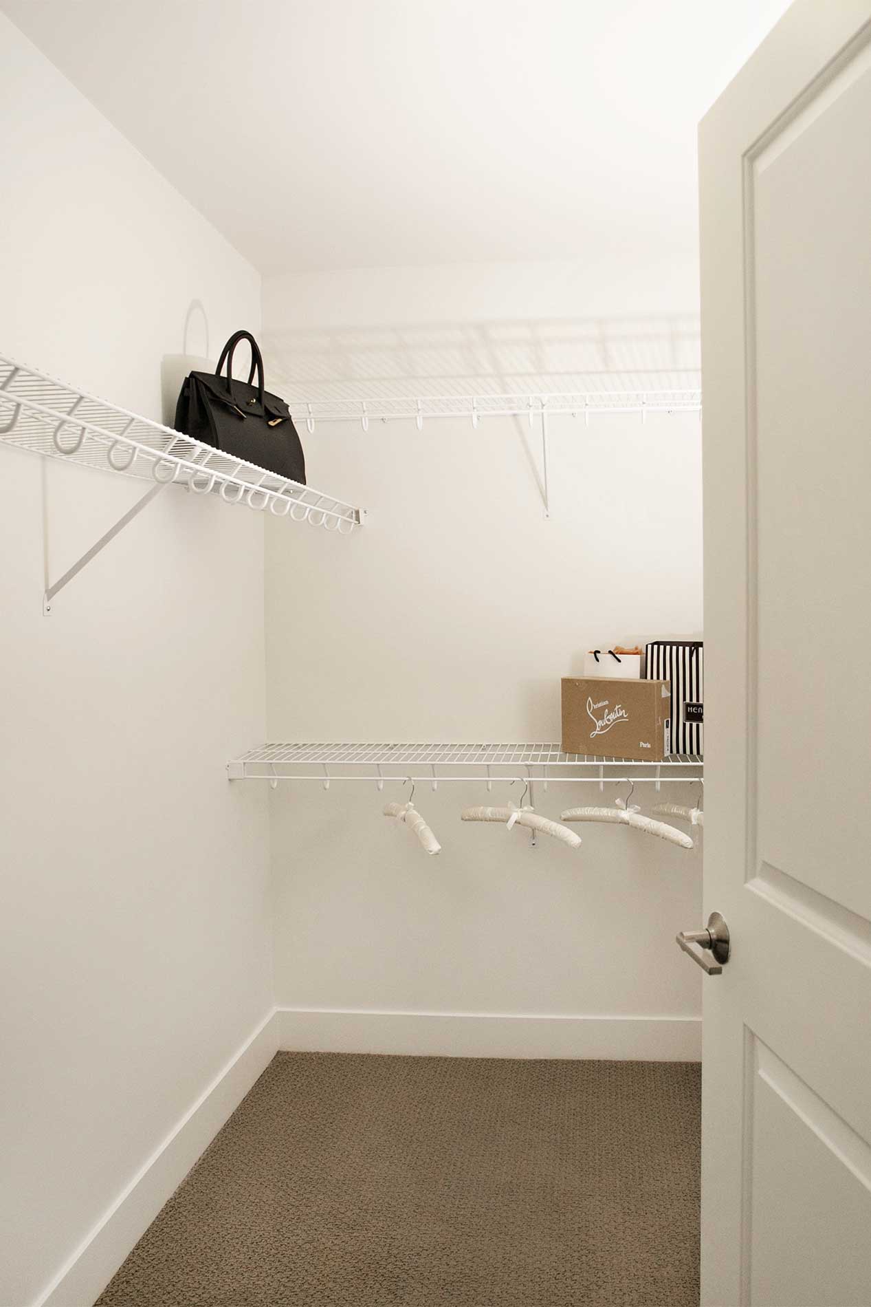 Steele Creek apartment closet