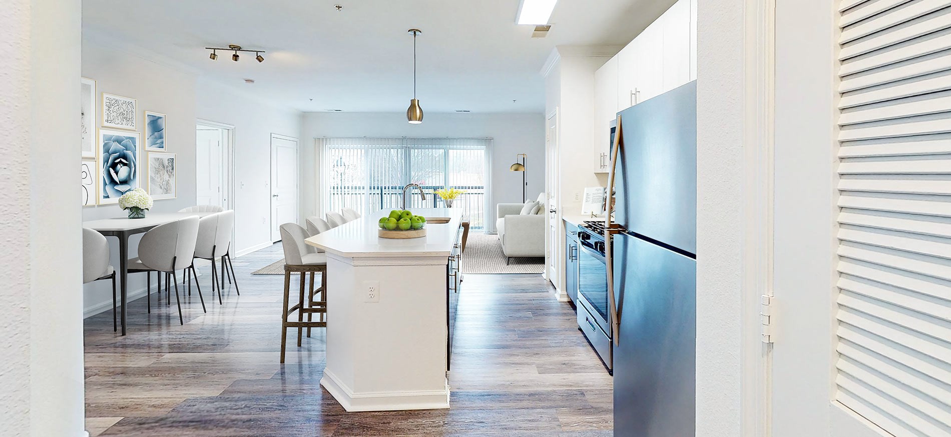 Sullivan Place staged kitchen