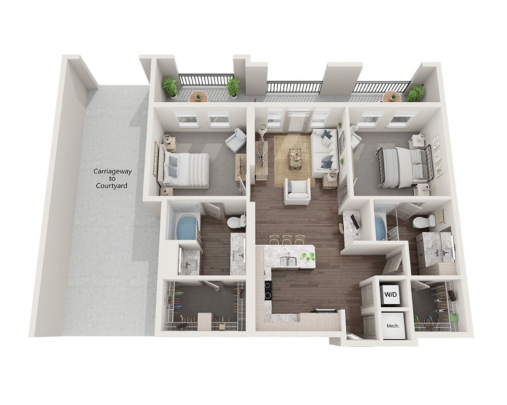 Two Bedroom B2E